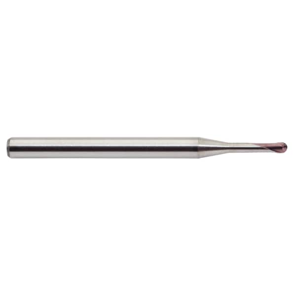 Tuffcut Dm 2 Flute Ball Nose End Mill Necked, 2.0Mm